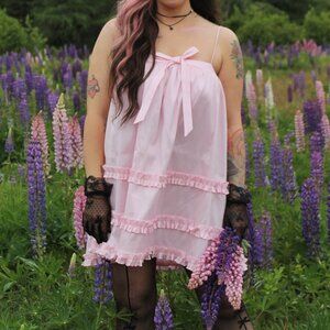 Anya Pink Babydoll Minidress